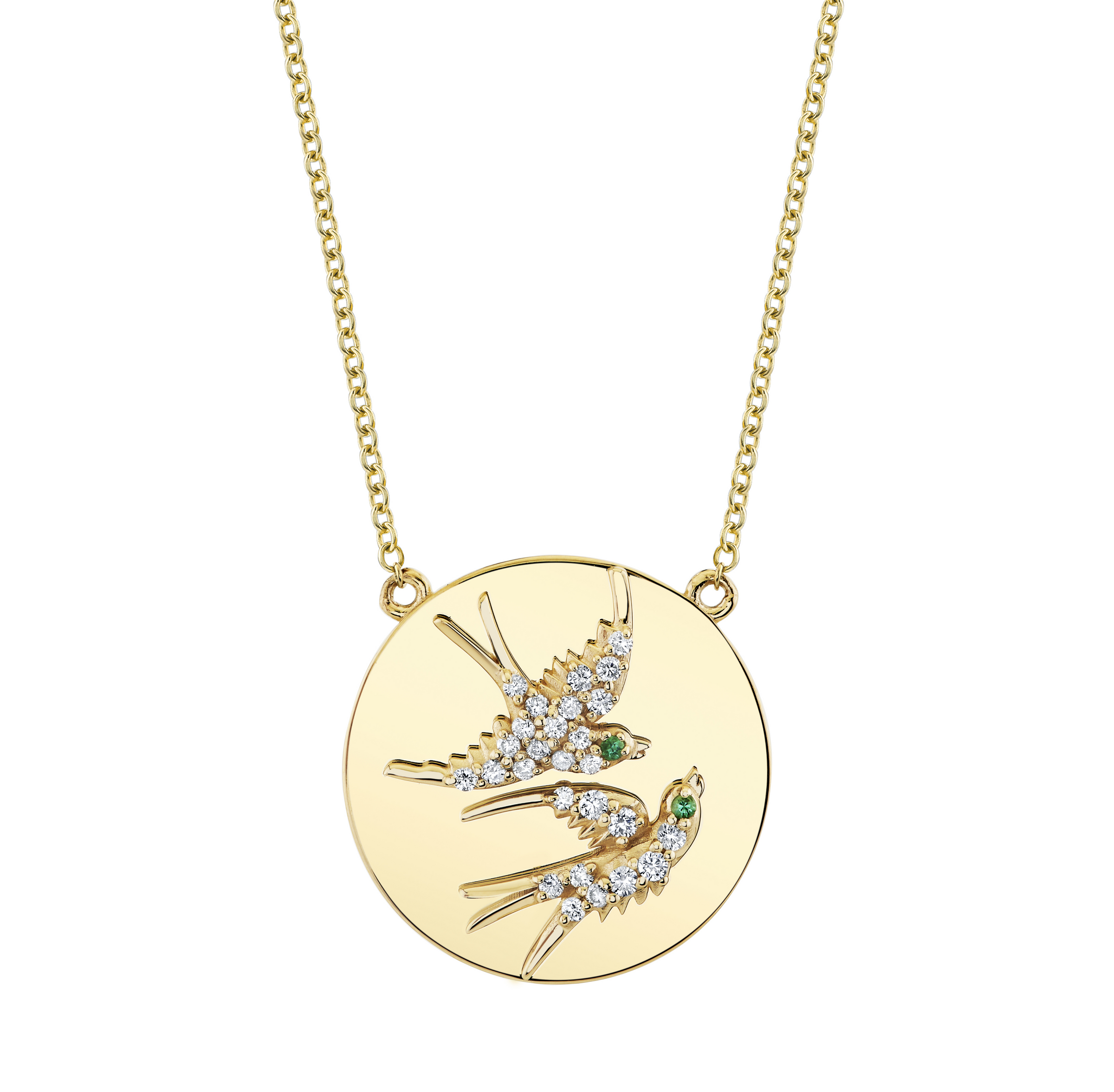 Lovebirds Token Necklace – Tracee Nichols Lovebirds Token Necklace – Tracee Nichols