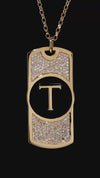 The Initial Tag Token Necklace