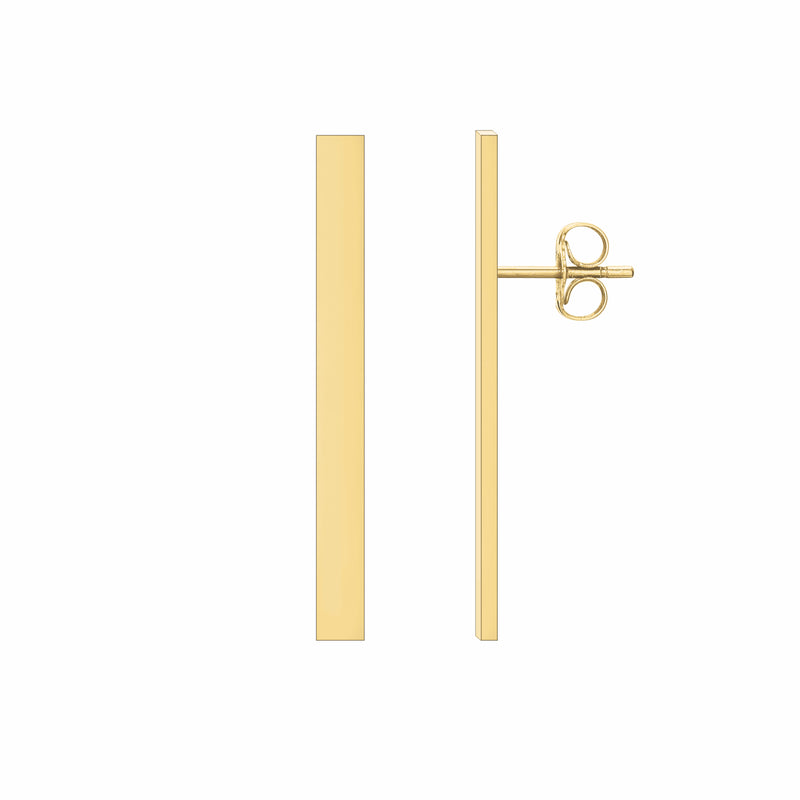 Gold Stix Earrings - 1 1/4”