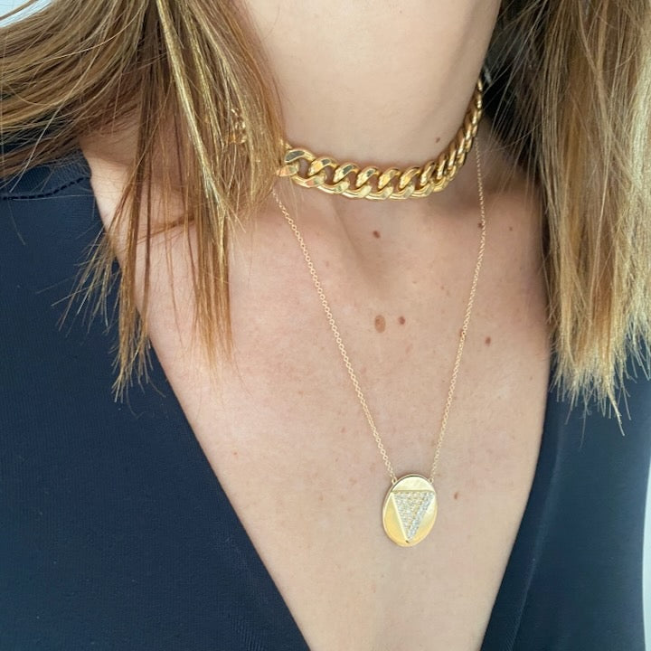 The Love Triangle Token Necklace