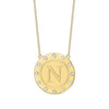 The Initial Token Necklace Gold