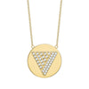 Tracee Nichols The Love Triangle Diamond Token necklace