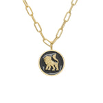Tracee Nichols The Mini Lioness Enamel Token Necklace limited edition black