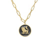 Tracee Nichols The Mini Lioness Enamel Token Necklace limited edition black