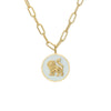 Tracee Nichols The Mini Lioness Enamel Token Necklace limited edition white